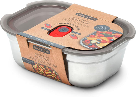 BLACK + BLUM Lunch Box | Microwave Safe Stainless Steel | 600ml