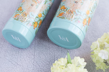 Built Stainless Steel Travel Mug with Lid, V&A Design, 590 ml (20 oz) - Cockatoo, Turquoise