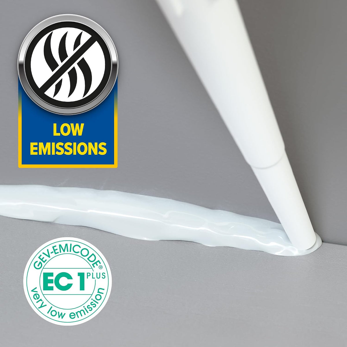 Dryzone Silicone Sealant White Anti-Mould - Waterproof Premium Sanitary-Grade, Low VOC Sealant for Bathroom and Kitchen