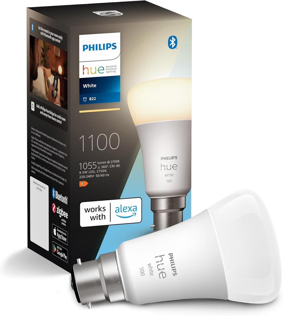 Philips Hue Smart LED Bulb, Smart Home, E27