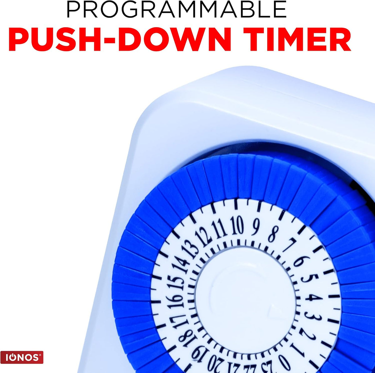 Status: IONOS 24 Hour Mini Timer Switch | 24 Hour Segment Timer Light Switch | White UK Plug | ION24HMINIT10 | Mechanical Option C