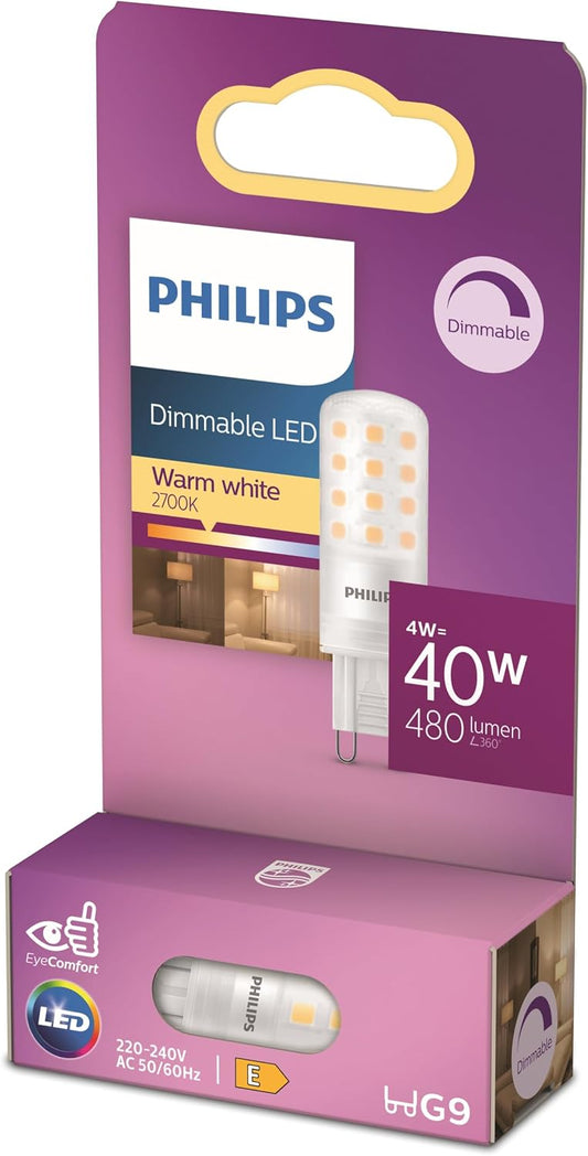 Philips LED Capsule 40W G9 G9 2700K 480lm 15000h Dimming