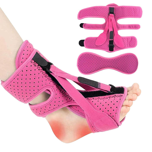 Plantar Fasciitis Night Splints,Adjustable Night Splints for Plantar Fasciitis,Foot Support for Pantar Fasciitis，Plantar Fasciitis Night Splint,For Heel Tendonitis Pain Relief (Pink)