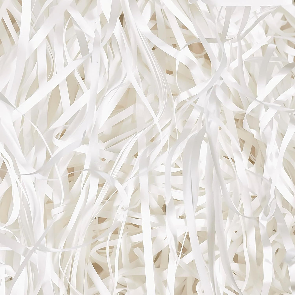 HXJDAM 150g White Shredded Tissue Paper, White Shredded Paper for Gift Boxes, Soft to the Touch, Excellent Gift Packaging Filler and Hamper Filling