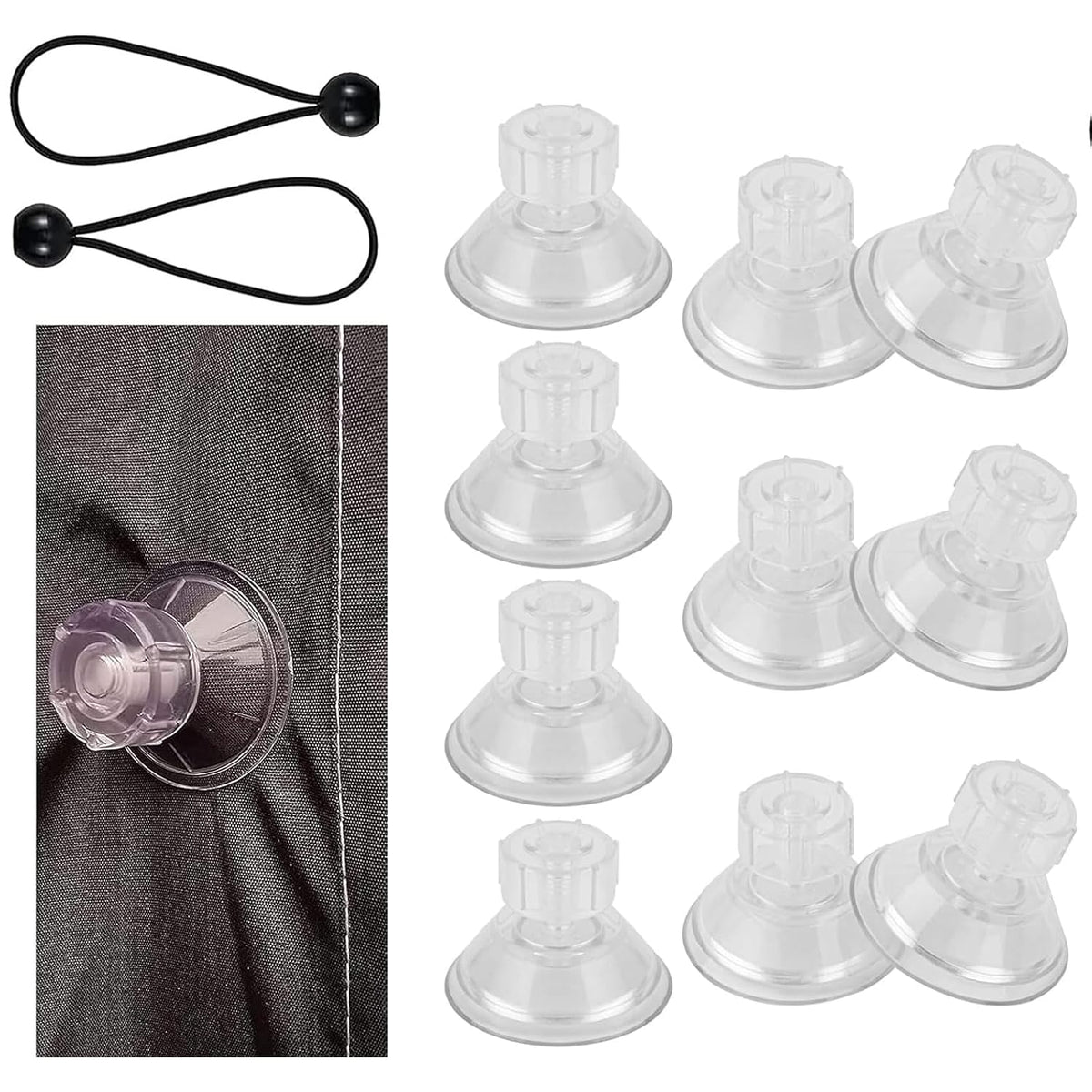 10 PCS Limpets for Caravan Awning, Limpets for Awning Suction Cup