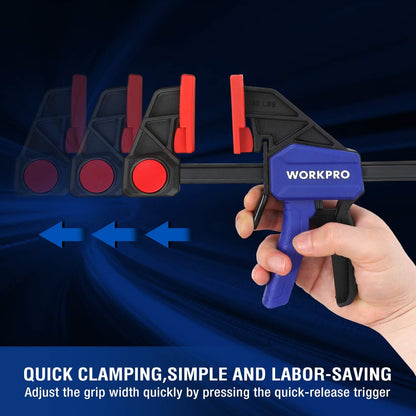 WORKPRO 305 mm Ratchet Bar Clamp Set, 2-Pack