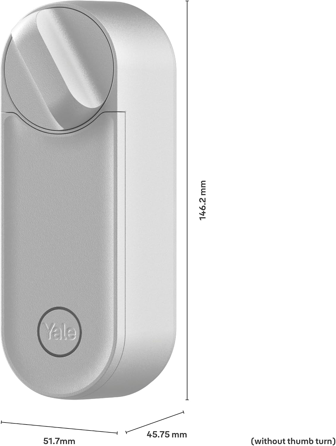 Yale - Linus Smart Lock L2 - Silver - 05/103210/SI - Keyless Access - DIY Installation - Remote Lock/Unlock - Virtual Keys - Real-time Alerts - Yale Home app