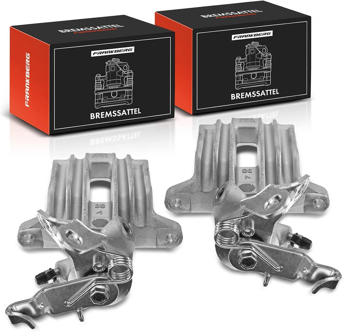 Frankberg 2x Brake Caliper Disc Brake Rear Left Right Aluminium