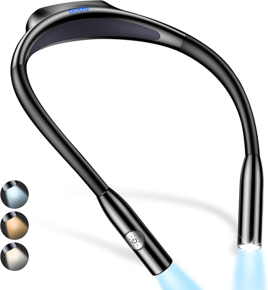 Gritin Neck Reading Light, Rechargeable Book Light for Reading at Night