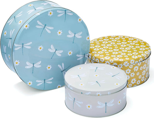 Cooksmart Set of 3 Nesting Cake Storage Tins – British Design