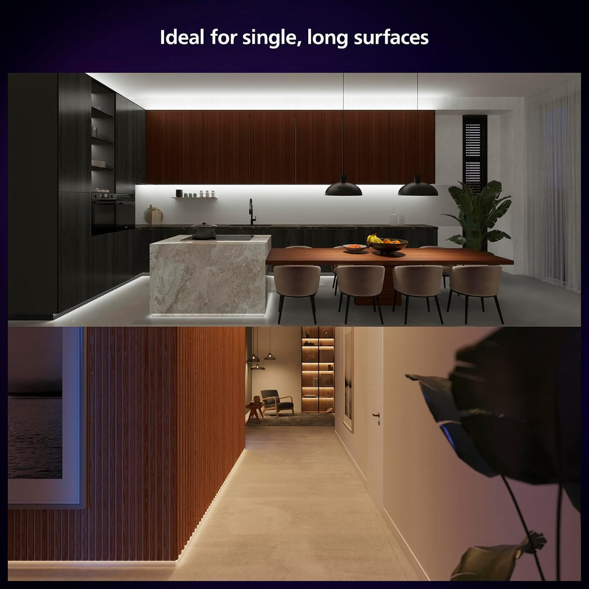 Philips Hue Indoor Solo Smart LED Lightstrip, 5m, Base Kit, 1 Pack