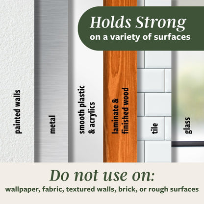 Command Medium Wire Hooks, 6 Light Brown Hooks and 8 Adhesive Strips
