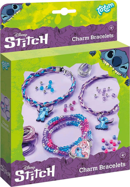 Totum Stitch Disney Charm Bracelet, Make Your Own Charm Bracelets, Arts and Crafts Jewelery Making for Kids Ages 5+