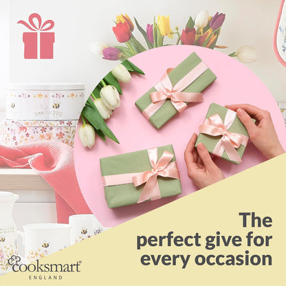 Cooksmart England Set of 3 Cake Storage Tins, Nesting Design