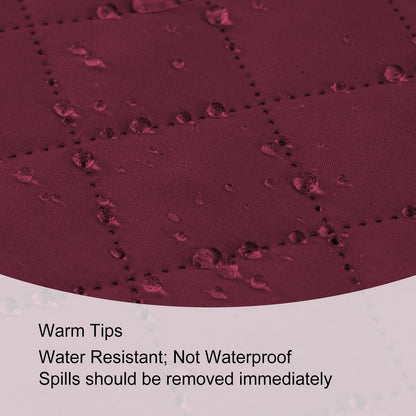 BellaHills Sofa Covers Water Resistant Sofa Cover 3 Seater Reversible Sofa Slipcovers Sofa Protectors from Cats Couch Covers with Non Slip Elastic Straps for Kids Pets (Sofa, Burgundy/Tan)