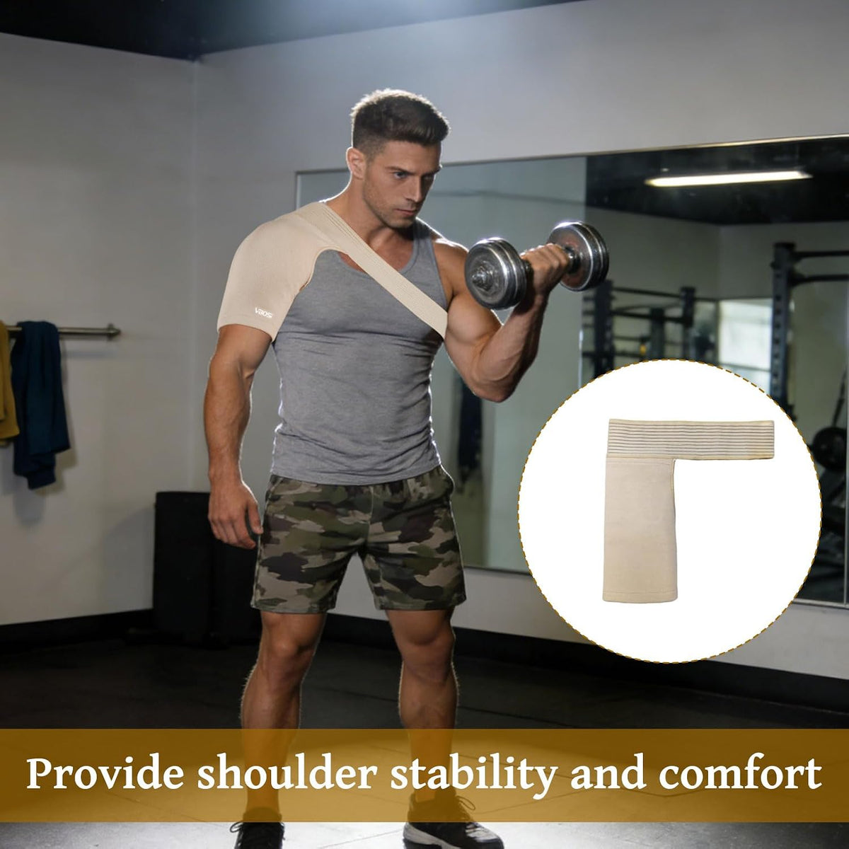 Shoulder Compression Sleeve Women Men,Adjustable Compression Sleeve Support,Bendable Arm Rotator Cuff Brace,One Size Fits All Shoulder Support Brace,for Warp Arm Sling For Pain Relief,Sleep,Injury
