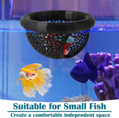Betta Fish Accessories, 3 Piece Aquarium Decor Set, Cave Tunnel and Hammock for Betta Fish Tank, Fish Tank Accessories Ornaments for Small Fish and Shrimp