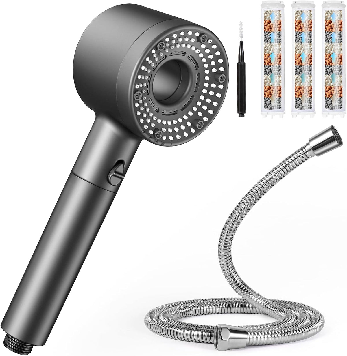 Blendura Shower Head with Hose, Hard Water Filter Shower Head