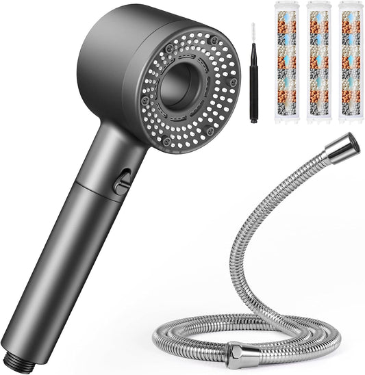 Blendura Shower Head with Hose, Hard Water Filter Shower Head