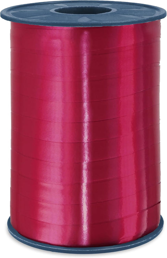 C.E. Pattberg AMERICA Gift curling Ribbon bordeaux, 273 yards of balloonribbon for Gift Wrapping, 0.39 inches width, Accessories for Decoration & Handicrafts, Decoration Ribbon for Presents