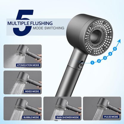 Blendura Shower Head with Hose, Hard Water Filter Shower Head