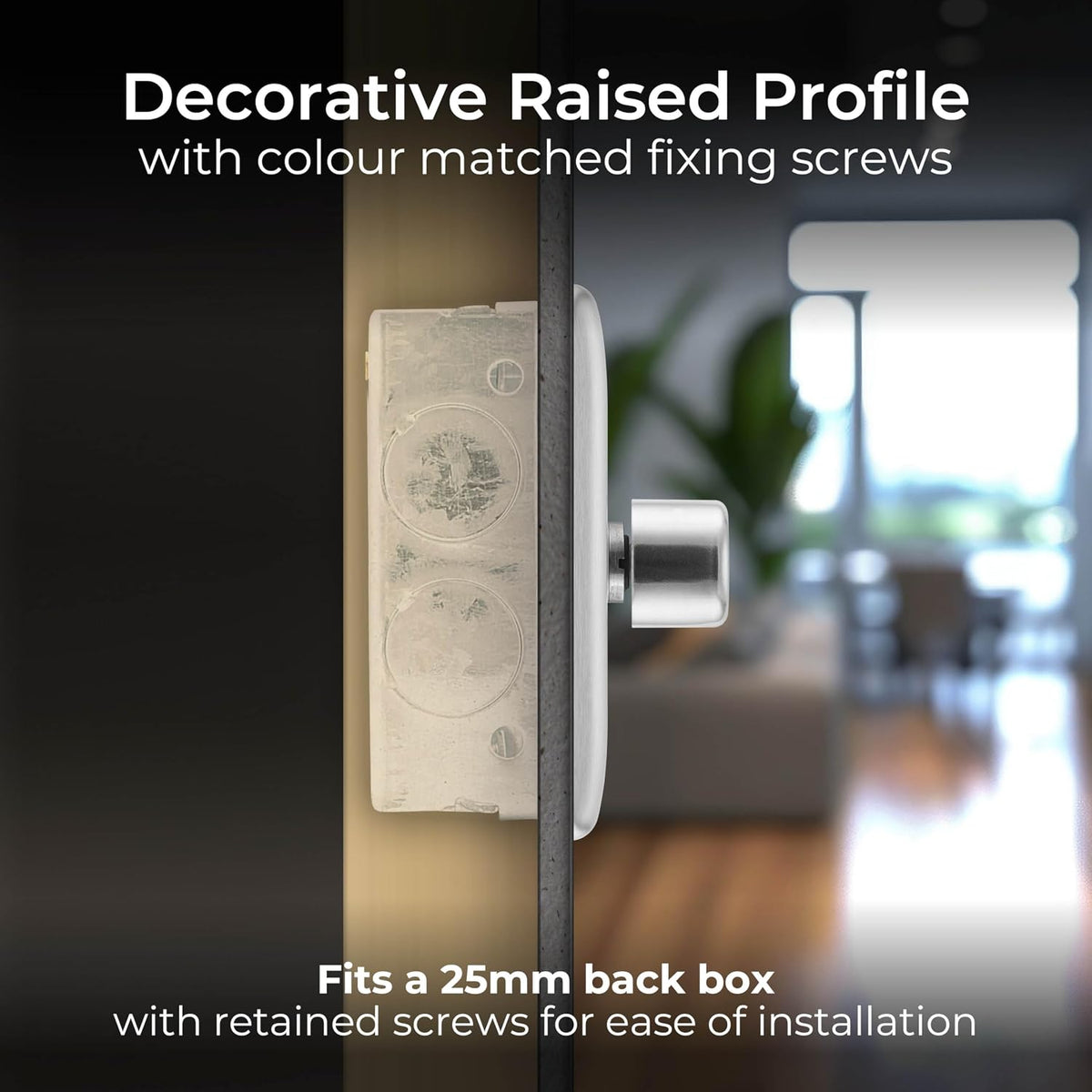 BG Electrical Single Dimmer Intelligent Light Switch, Brushed Steel, 2-Way 400 W NBS81P-01