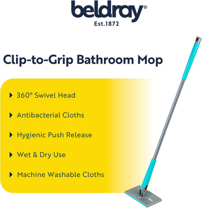 Beldray Anti Bac Bathroom Mop With 70 Cm Handle