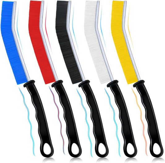 Crevice Cleaning Brush, 5pcs Hard Bristle Crevice Cleaning Brush Tool for Bathroom Tile Groove Gap Sink Tile Window Groove Narrow Corners in Home, Kitchen, Bathroom