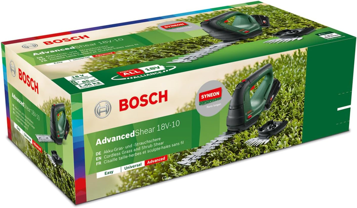 Bosch Cordless Grass Shear & Hedge Trimmer - AdvancedShear 18V-10