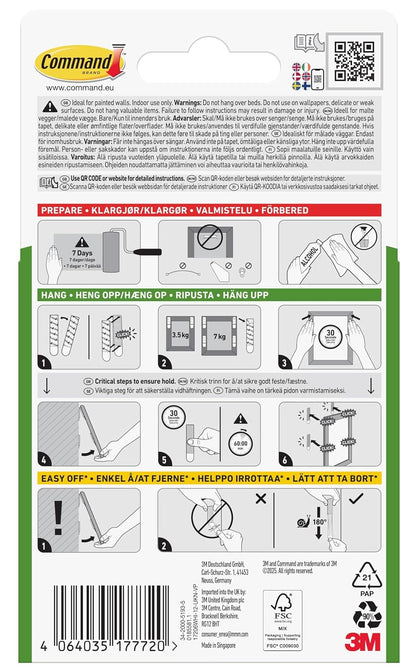 Command Picture Hanging Strips, Large, 12 Pairs (24 Adhesive Strips)