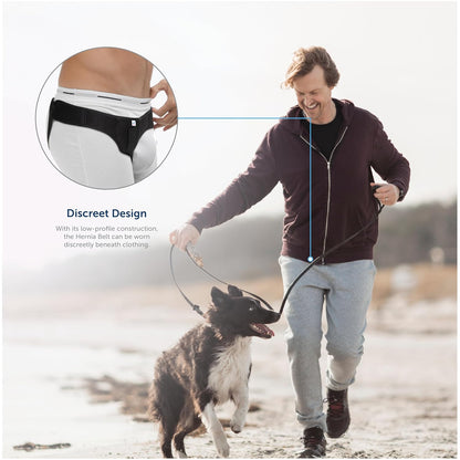 Medically Approved Hernia Belt, Truss, Inguinal Support Left Or Right Side With Removable Hernia Compression Pad Included - Universal Size