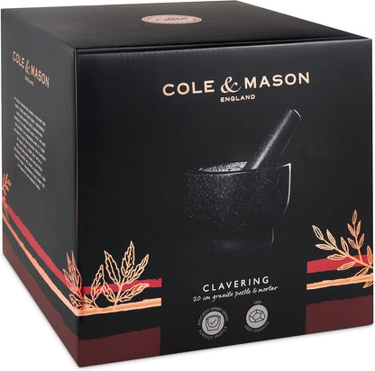 Cole & Mason Clavering Grey Mortar 20cm Made From Granite (no pestle)