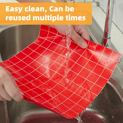 Silicone Baking Mat Roll 16IN*5FT, Non-Slip, Non-Stick, Reusable, Free Cutting, Oven Liner, Counter Mat, Freeze Dryer Mat, Red, Rectangular