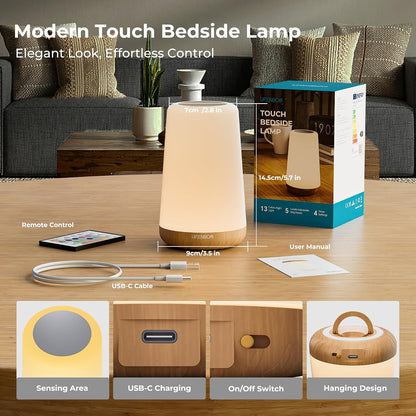 Night Light, LED Touch Silicone Bedside Lamp for Bedroom, Living Room & Kids
