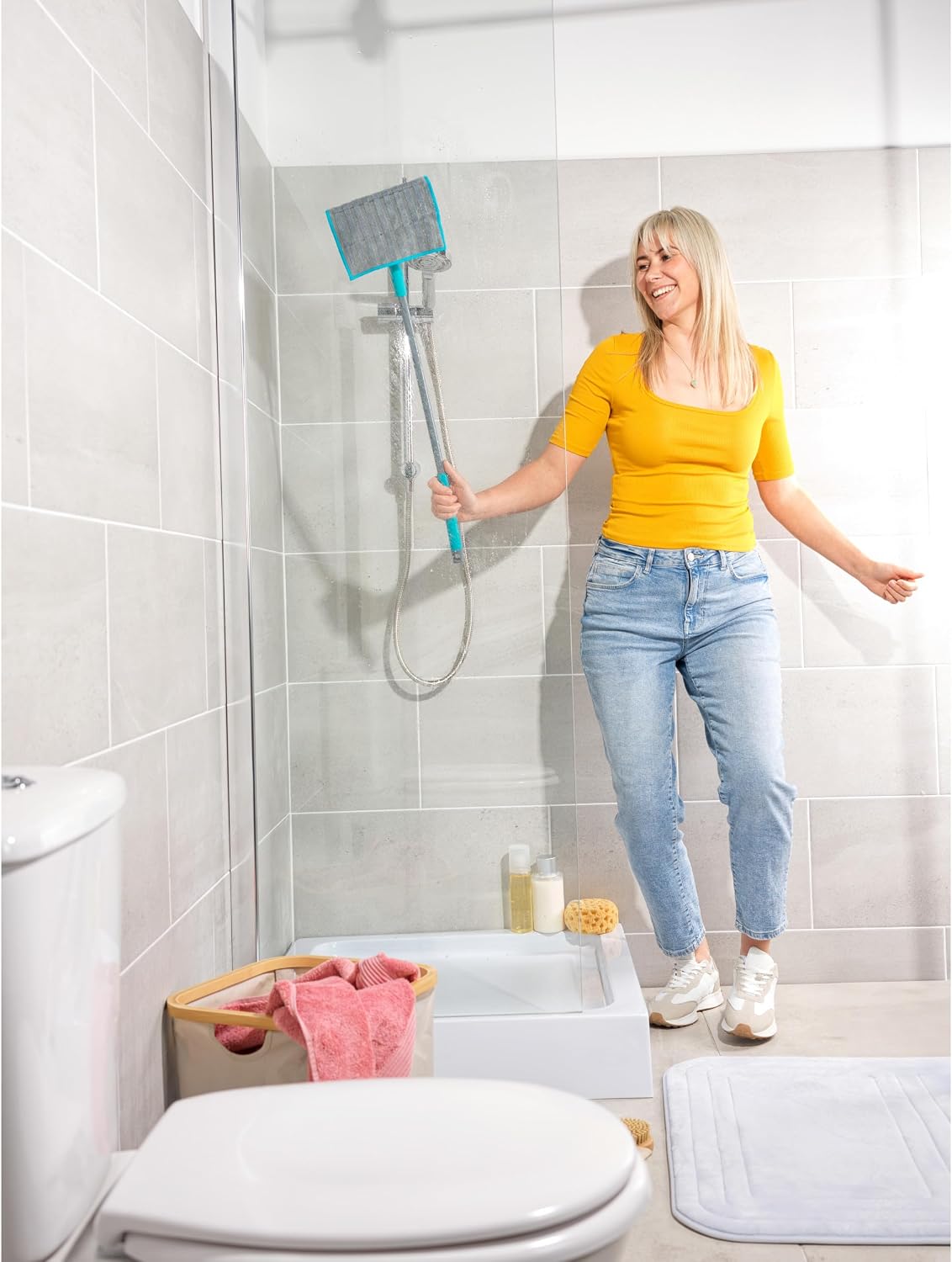 Beldray Anti Bac Bathroom Mop With 70 Cm Handle