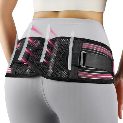 Sacroiliac Support Belt with Enhancing Compression for Pelvic Stability