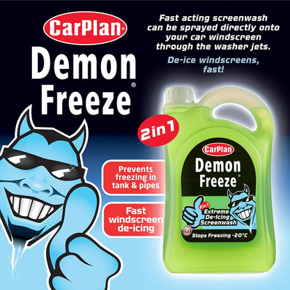 CarPlan Demon Freeze, De-Icing Screenwash, 2.5 Litres (Pack of 1)