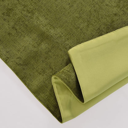 AMBERIS Bed Runner Green, Chenille Soft No Fading Modern Bed Scarf (Pillowcases sold separately)