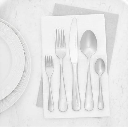 AmazonBasics 20-Piece Stainless Steel Flatware Set with Round Edge, Service for 4 - Amazon Vine