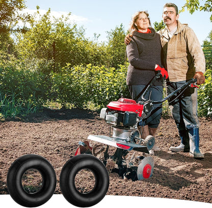 4.10/3.50-4 Inner Tube with TR-87 Bent Valve Stem Replacement Wheelbarrow Tire Inner Tube for Hand Trucks Lawn Mowers Trailers