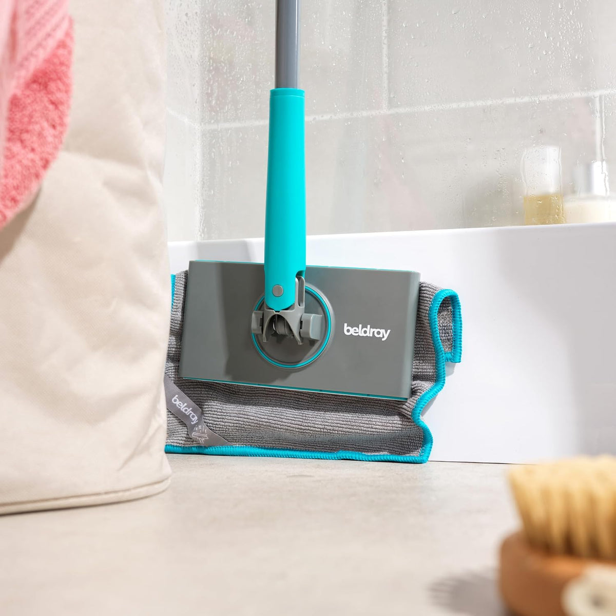 Beldray Anti Bac Bathroom Mop With 70 Cm Handle