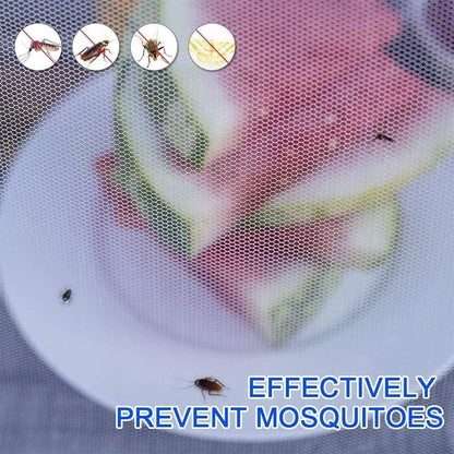 3 Pack Food Covers Mesh Nets Tents Foldable Umbrella Pop up Net Dome Outdoor Food Storage Protector Collapsible Domes for Fruit Dish Picnic Outside Fly Mosquitoes Bugs - 14 Inch