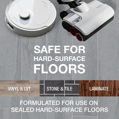 Bona Hard-Surface Floor Cleaner for Mopping Robots and Vacuums, Concentrate, Quick-drying and Streak-free, Lemon Mint - 1.1L
