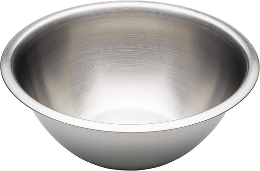 Chef Aid Stainless Steel Mixing Bowl 22 cm Diameter, Perfect Tool for Food Preparation and Serving Freshly Produced Food, 1.7 Litre Capacity, Dishwasher, Fridge and Freezer Safe