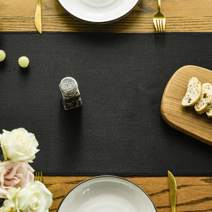 Artoid Mode Black Boho Rustic Halloween Tassel Table Runner 33x183 cm