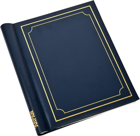 Arpan Self Adhesive Large Photo Albums Totaling 20 Sheets 40 Sides - Blue