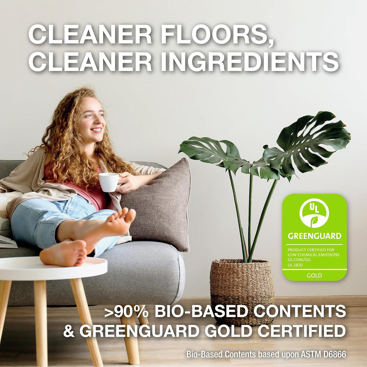 Bona Hard-Surface Floor Cleaner for Mopping Robots and Vacuums, Concentrate, Quick-drying and Streak-free, Lemon Mint - 1.1L