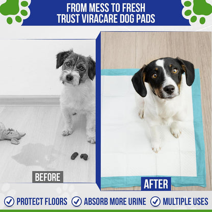 50 x Puppy Training Pads 56x56cm, Dog Pee Pad, Self Adhesive Tabs