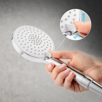 Mira Showers Zest 90mm 3-Spray Shower Head and Hose - Chrome