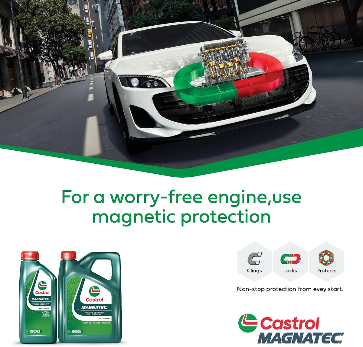 Castrol MAGNATEC 5W-30 C3 Full Synthetic Engine Oil, 1L